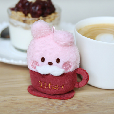 LATTE PLUSH KEYRING BT21