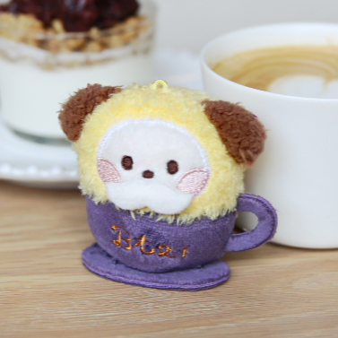 LATTE PLUSH KEYRING BT21