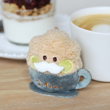 LATTE PLUSH KEYRING BT21