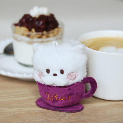 LATTE PLUSH KEYRING BT21