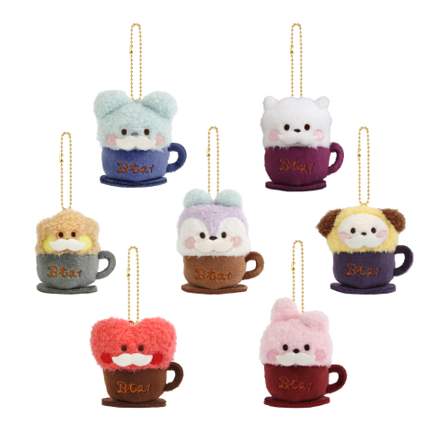 LATTE PLUSH KEYRING BT21