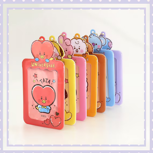 [UNIVERSTAR] PHOTO CARD KEY HOLDER BT21