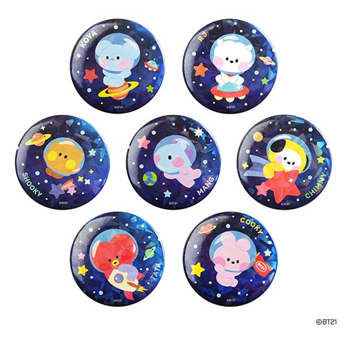 [SPACE] CAN BADGE BT21