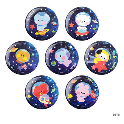 [SPACE] CAN BADGE BT21