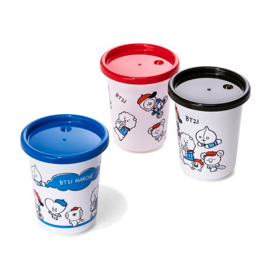 MARCHE CUP WITH STRAW SET BT21
