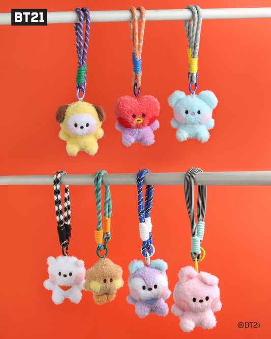 BASIC MASCOT ROPE PLUSH KEYRING MININI BT21