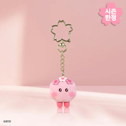 [CHERRY BLOSSOM] FIGURE KEYRING BT21