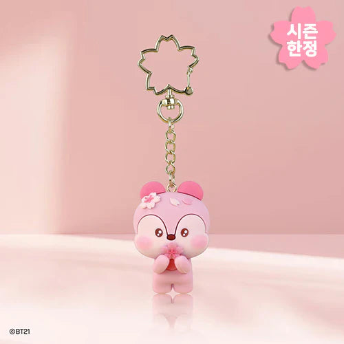 [CHERRY BLOSSOM] FIGURE KEYRING BT21
