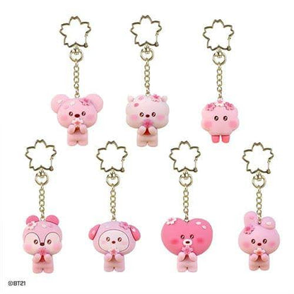 [CHERRY BLOSSOM] FIGURE KEYRING BT21