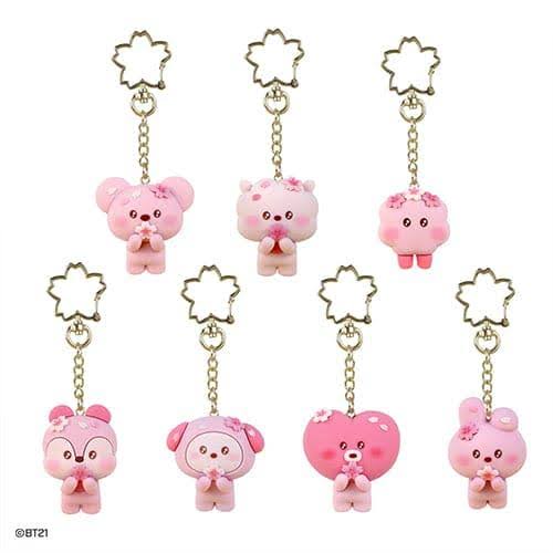 [CHERRY BLOSSOM] FIGURE KEYRING BT21