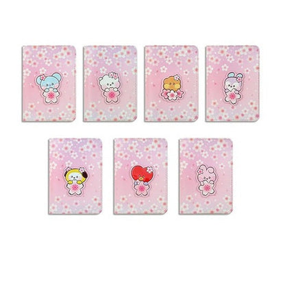 [CHERRY BLOSSOM] PASSPORT CASE LEATHER PATCH BT21