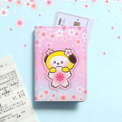[CHERRY BLOSSOM] CARD CASE LEATHER PATCH BT21