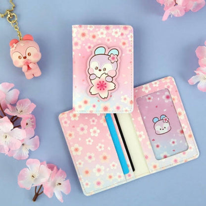 [CHERRY BLOSSOM] CARD CASE LEATHER PATCH BT21