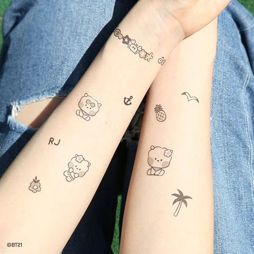 [SUMMER SKY] STICKER TATTOO BT21