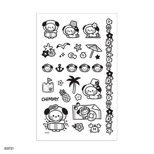 [SUMMER SKY] STICKER TATTOO BT21