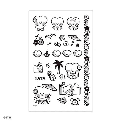 [SUMMER SKY] STICKER TATTOO BT21