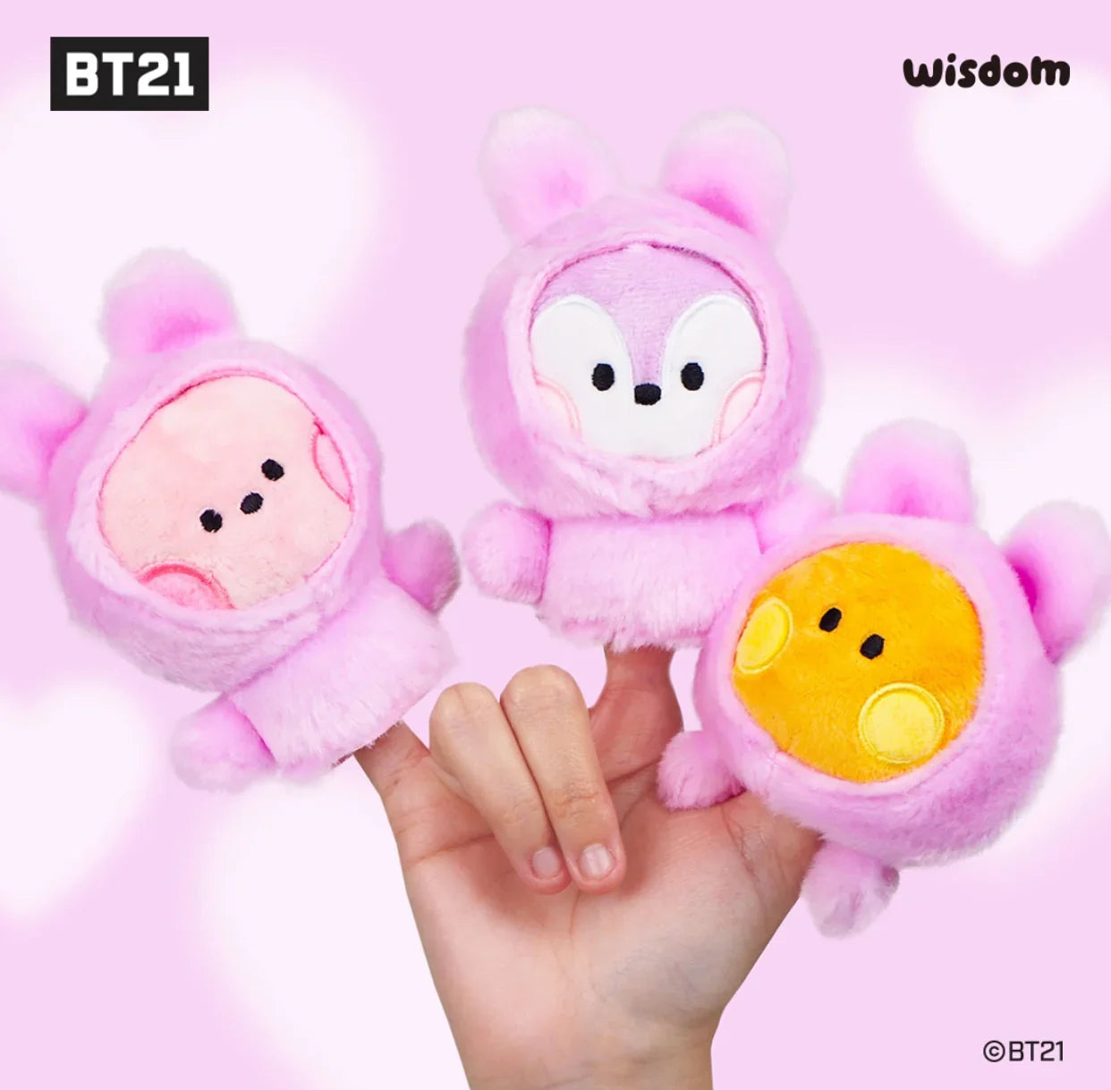 FINGER PUPPET MININI KEYRING BT21