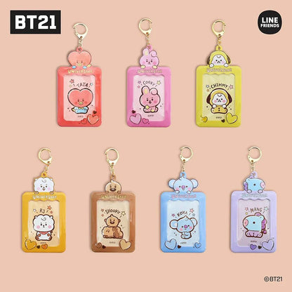 [UNIVERSTAR] PHOTO CARD KEY HOLDER BT21