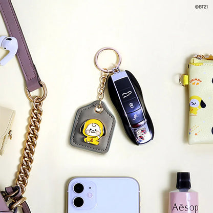 LEATHER METAL KEYRING BABY BT21