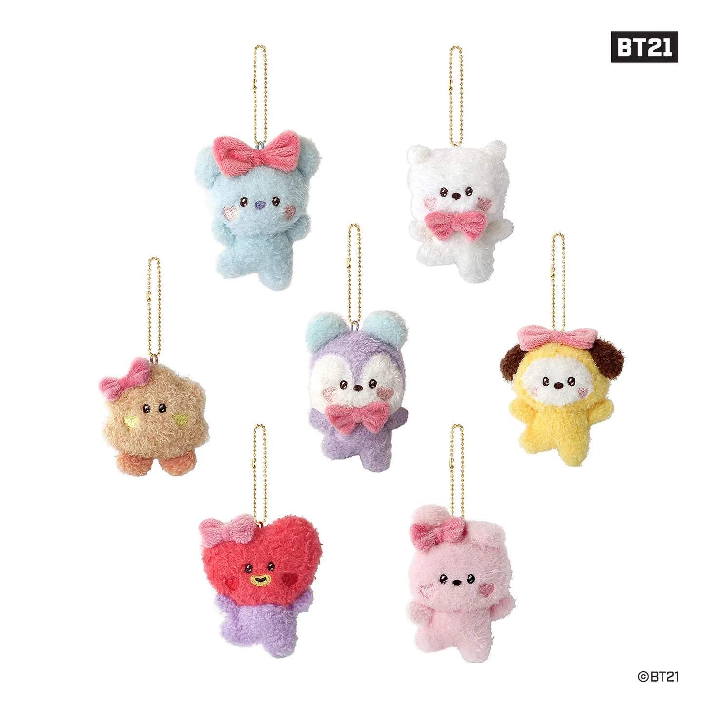 [LOVELY] PLUSH KEYRING MININI BT21