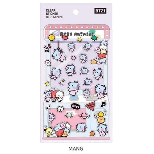 STICKER CLEAR MININI BT21