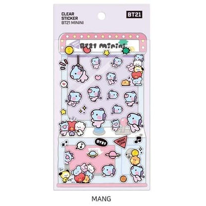 STICKER CLEAR MININI BT21