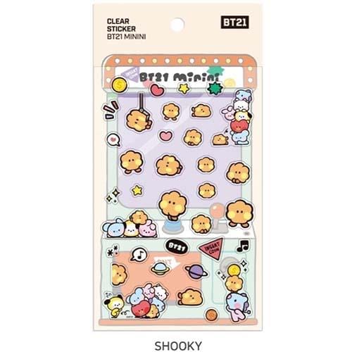 STICKER CLEAR MININI BT21