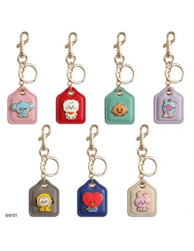 LEATHER METAL KEYRING BABY BT21