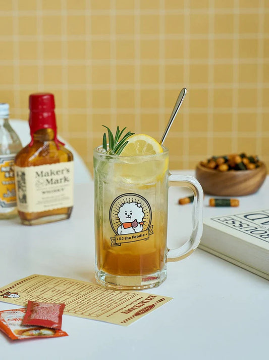 [RJ THE FOODIE] HANDLE GLASS CUP BT21
