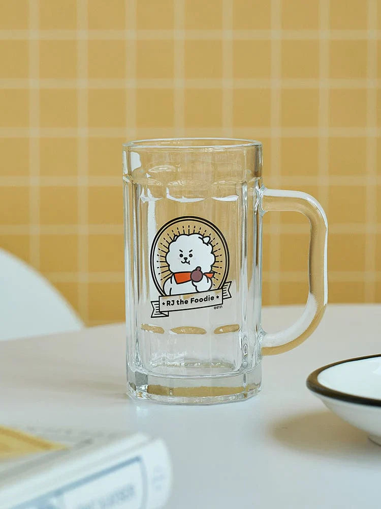 [RJ THE FOODIE] HANDLE GLASS CUP BT21