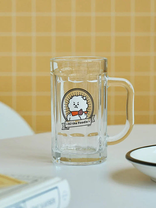 [RJ THE FOODIE] HANDLE GLASS CUP BT21