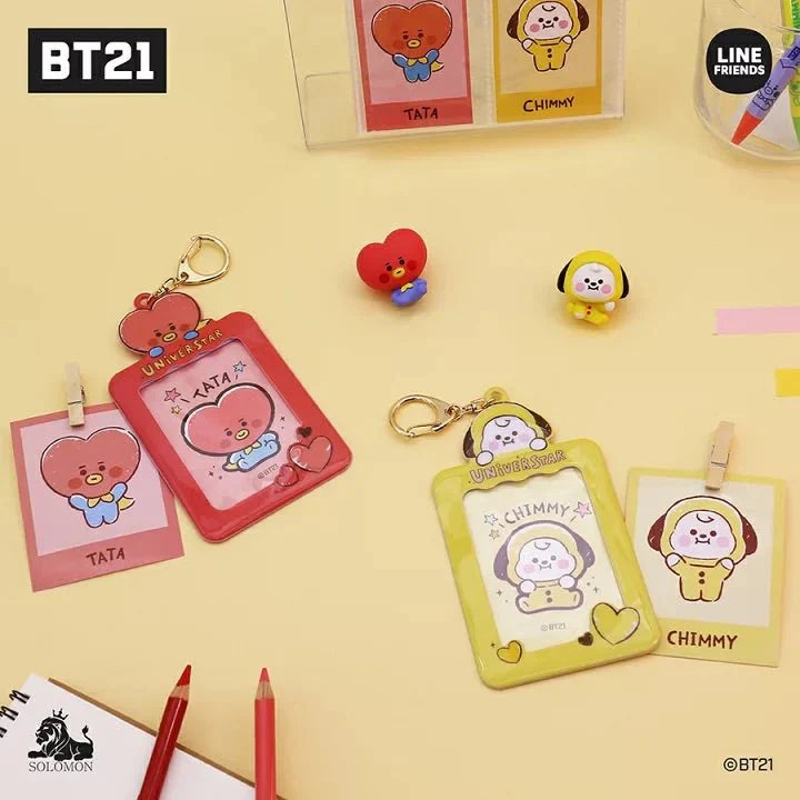 [UNIVERSTAR] PHOTO CARD KEY HOLDER BT21