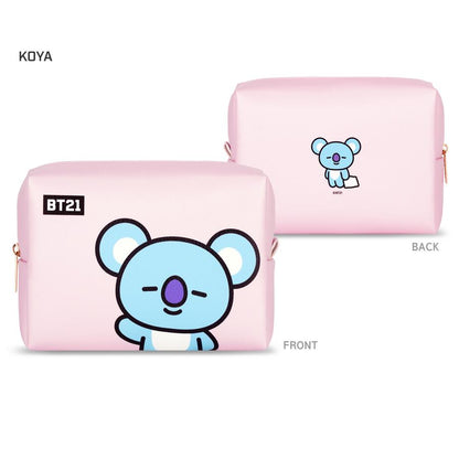 PU SQUARE POUCH L BT21