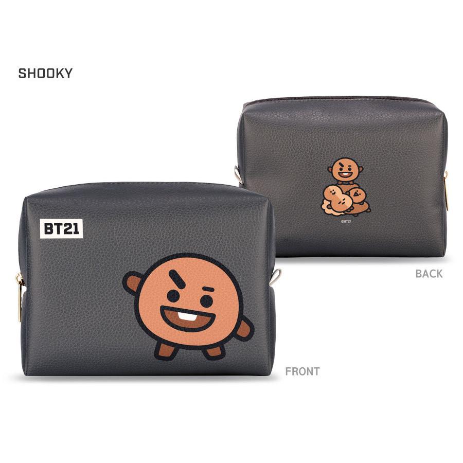 PU SQUARE POUCH L BT21
