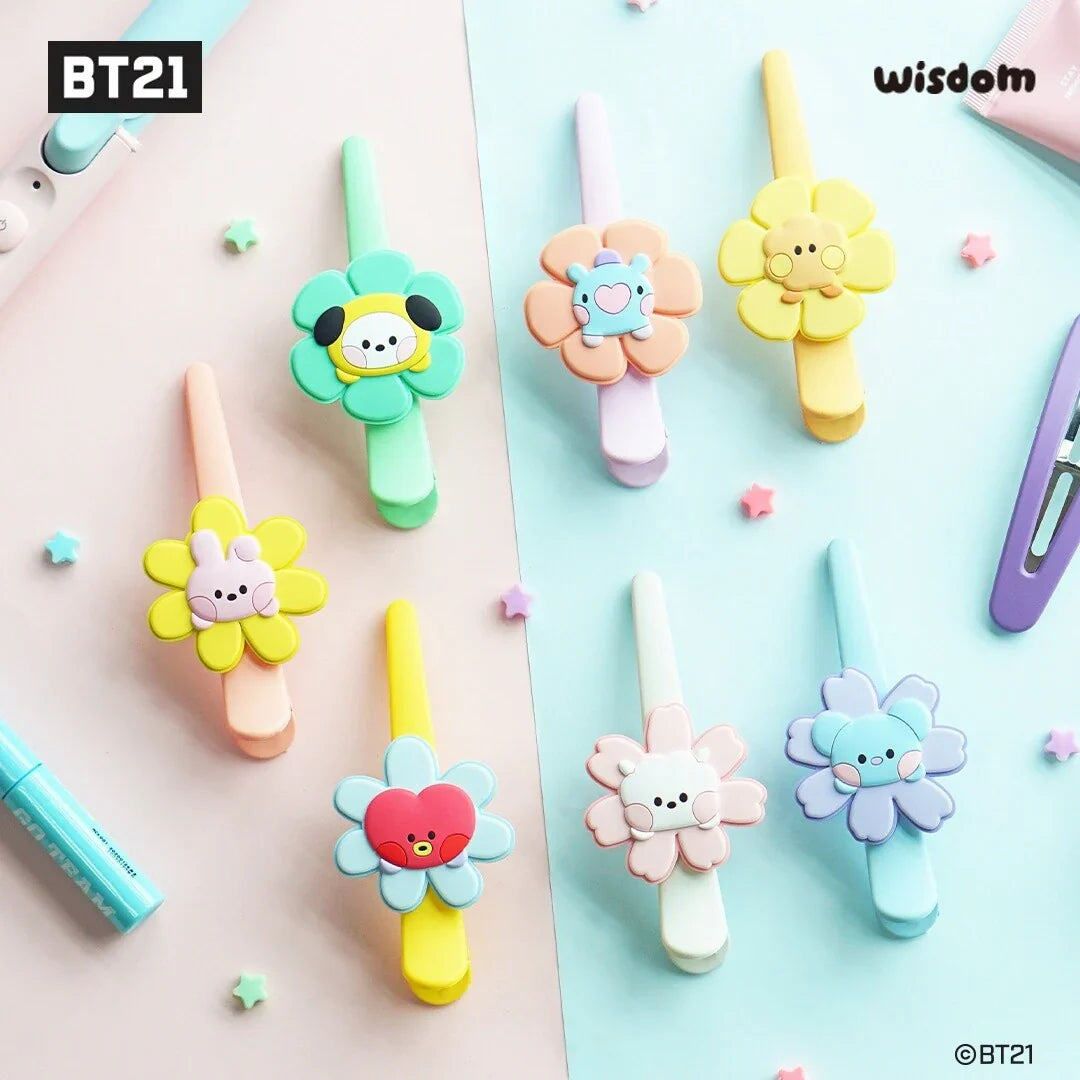 FLOWER HAIR CLIP BT21
