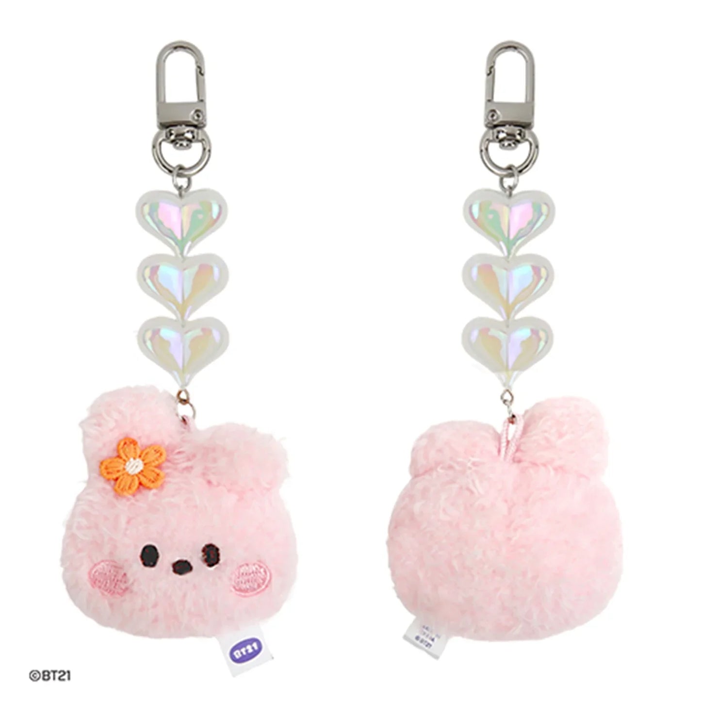 FACE BEADS PLUSH KEYRING MININI BT21