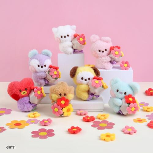 BOUQUET PLUSH KEYRING MININI BT21