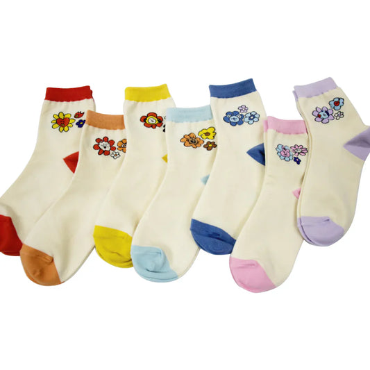 SOCKS FLOWER BT21