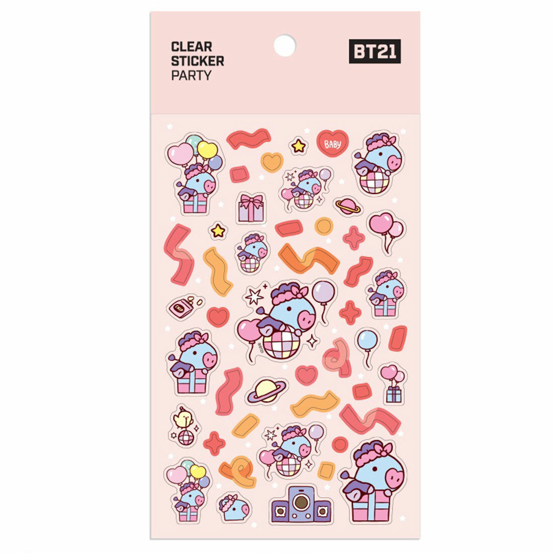 [PARTY] STICKER CLEAR BT21