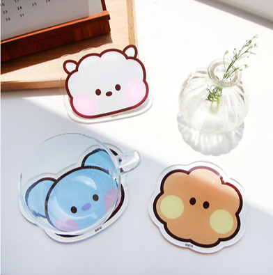 ACRYLIC COASTER MININI FACE BT21