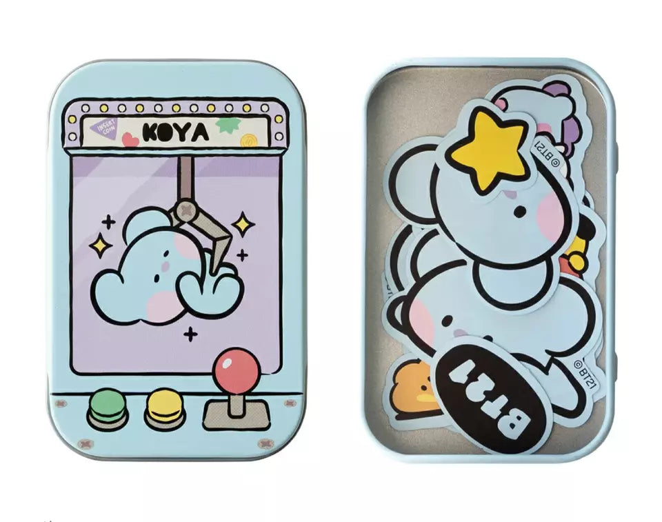 TIN BOX WITH STICKERS SET BT21