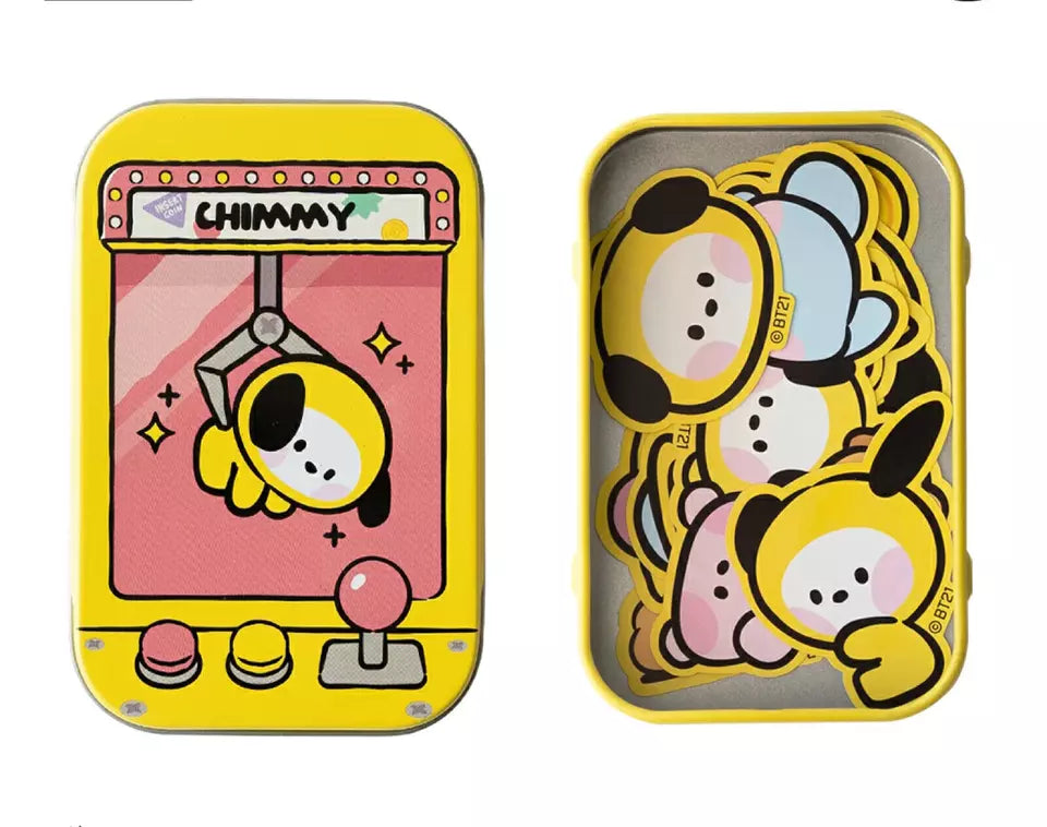 TIN BOX WITH STICKERS SET BT21