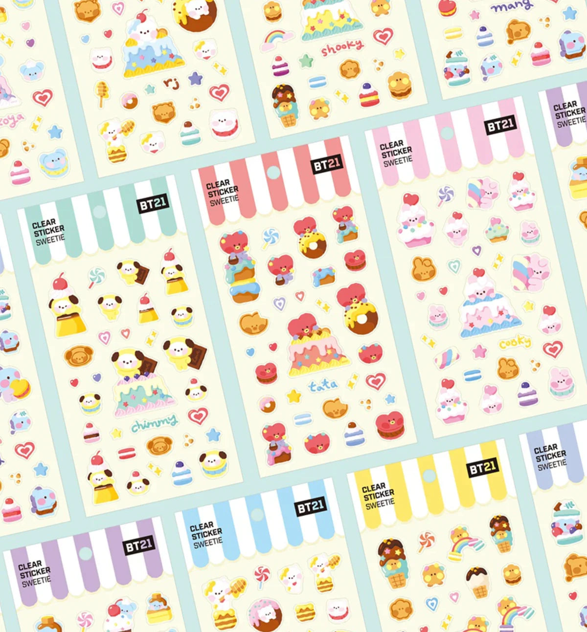 [SWEETIE] STICKER CLEAR BT21