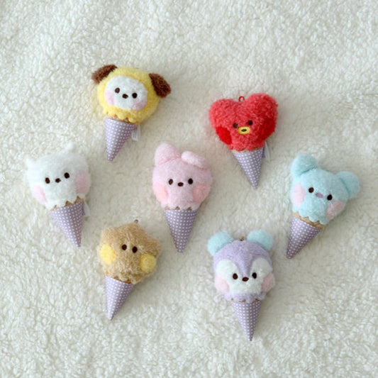 ICE CREAM PLUSH KEYRING MININI BT21