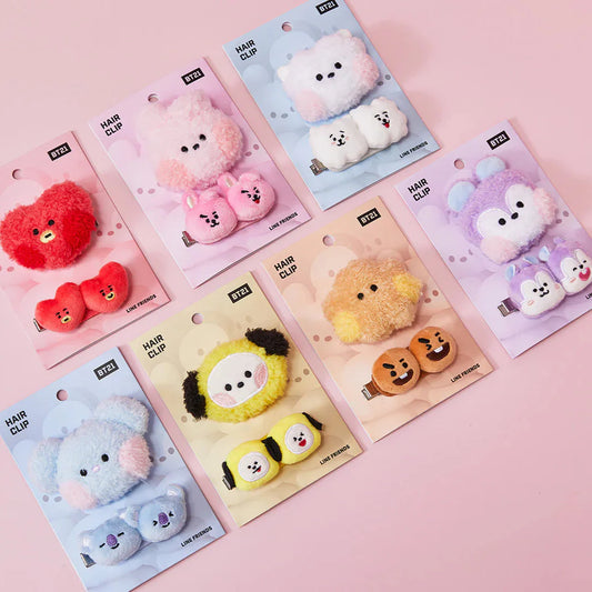 HAIR CLIP (2 TYPES) BIG & TINY EDITION BT21